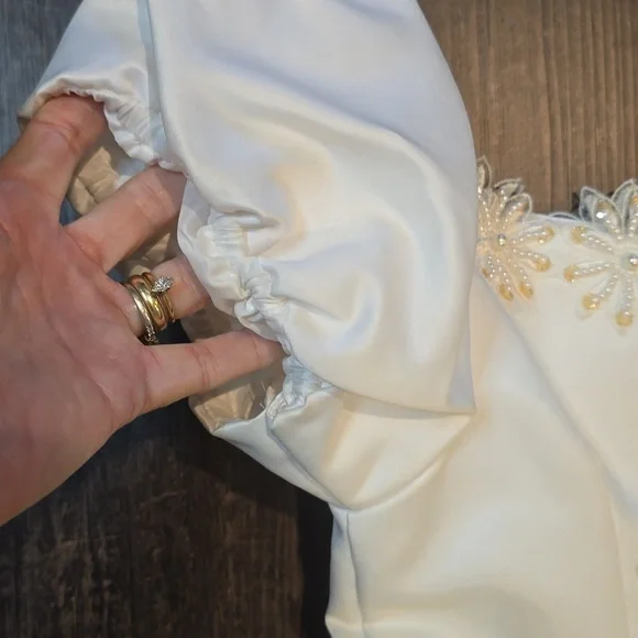 Beautiful vintage communion or flower girl dress, sz 8 - Picture 7 of 13